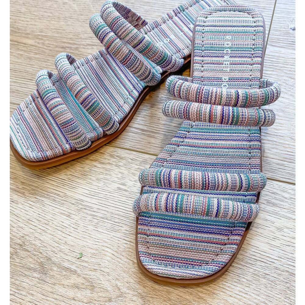 NEW ROCKET DOG women's felicia sandals in multi stripe